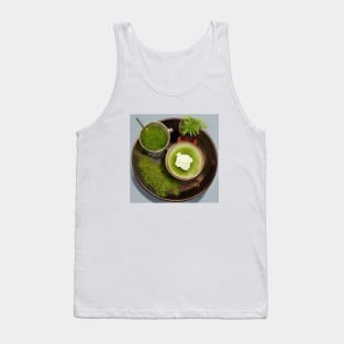 Matcha Green Tea Herbs Japanese Tank Top